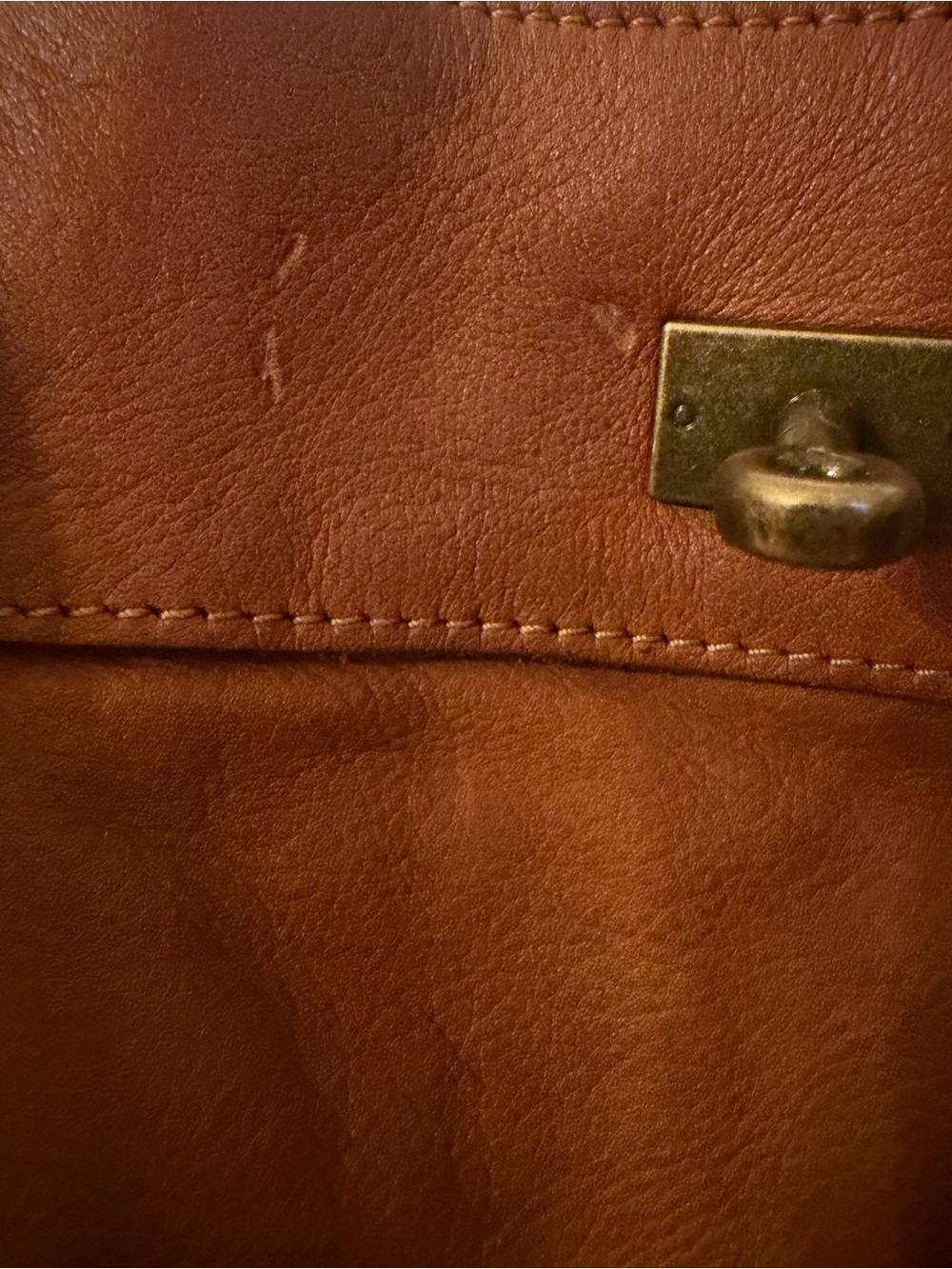 Italian Leather Birkin Style Bag - Picture 10 of 10